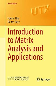 Couverture de l’ouvrage Introduction to Matrix Analysis and Applications