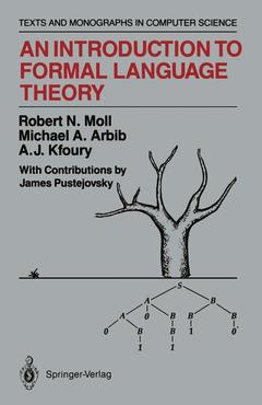 Couverture de l’ouvrage An Introduction to Formal Language Theory