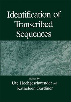 Couverture de l’ouvrage Identification of Transcribed Sequences