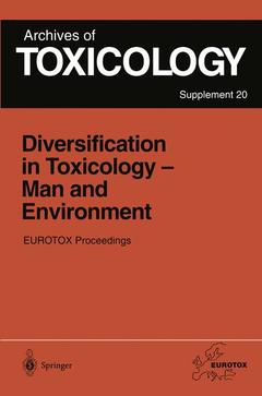 Couverture de l’ouvrage Diversification in Toxicology — Man and Environment