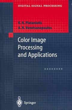 Couverture de l’ouvrage Color Image Processing and Applications