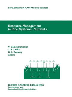 Couverture de l’ouvrage Resource Management in Rice Systems: Nutrients