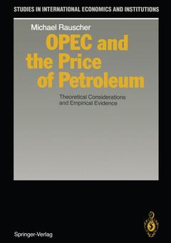 Couverture de l’ouvrage OPEC and the Price of Petroleum