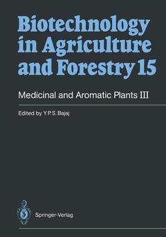 Cover of the book Medicinal and Aromatic Plants III