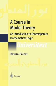 Couverture de l’ouvrage A Course in Model Theory