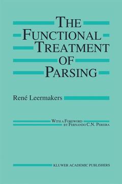 Couverture de l’ouvrage The Functional Treatment of Parsing
