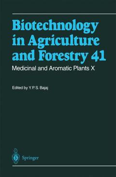 Couverture de l’ouvrage Medicinal and Aromatic Plants X