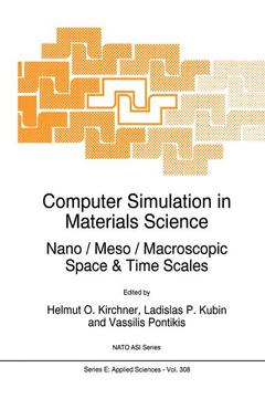 Couverture de l’ouvrage Computer Simulation in Materials Science