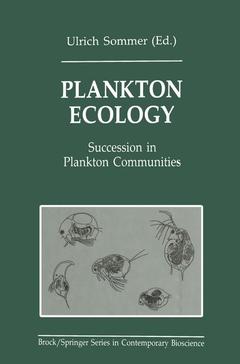 Couverture de l’ouvrage Plankton Ecology