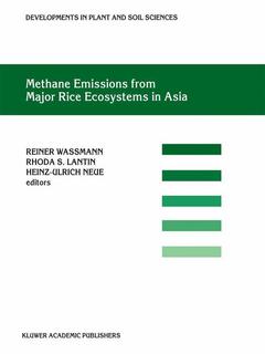 Couverture de l’ouvrage Methane Emissions from Major Rice Ecosystems in Asia