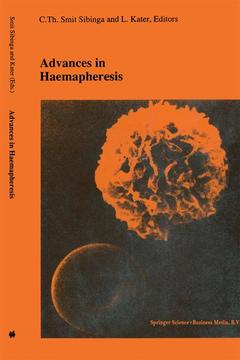 Couverture de l’ouvrage Advances in haemapheresis