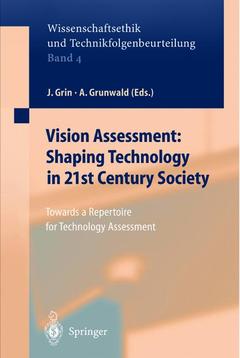 Couverture de l’ouvrage Vision Assessment: Shaping Technology in 21st Century Society