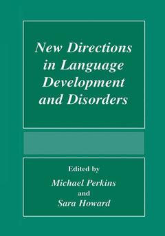 Couverture de l’ouvrage New Directions In Language Development And Disorders