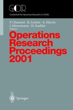 Couverture de l’ouvrage Operations Research Proceedings 2001