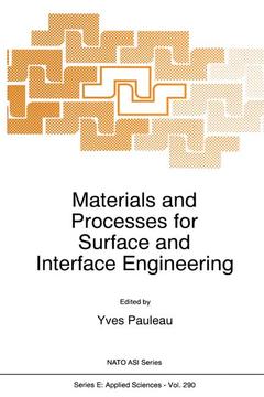 Couverture de l’ouvrage Materials and Processes for Surface and Interface Engineering