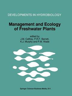 Couverture de l’ouvrage Management and Ecology of Freshwater Plants