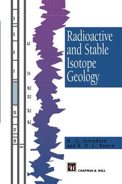 Couverture de l’ouvrage Radioactive and Stable Isotope Geology