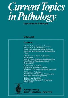 Couverture de l’ouvrage Current Topics in Pathology / Ergebnisse der Pathologie