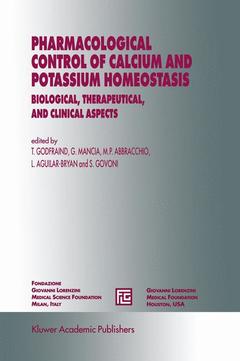 Couverture de l’ouvrage Pharmacological Control of Calcium and Potassium Homeostasis