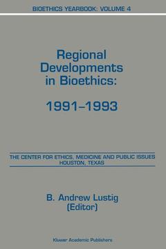 Cover of the book Bioethics Yearbook