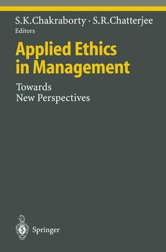 Couverture de l’ouvrage Applied Ethics in Management