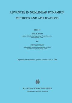 Couverture de l’ouvrage Advances in Nonlinear Dynamics: Methods and Applications