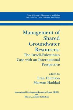 Couverture de l’ouvrage Management of Shared Groundwater Resources