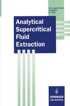 Couverture de l’ouvrage Analytical Supercritical Fluid Extraction