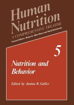 Couverture de l’ouvrage Nutrition and Behavior