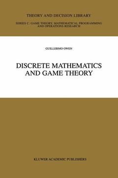 Couverture de l’ouvrage Discrete Mathematics and Game Theory
