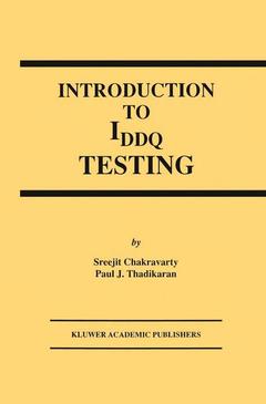 Couverture de l’ouvrage Introduction to IDDQ Testing