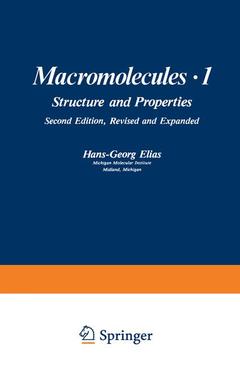 Couverture de l’ouvrage Macromolecules · 1