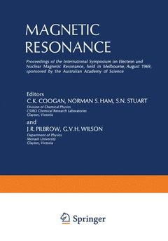 Cover of the book Magnetic Resonance