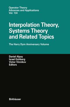Couverture de l’ouvrage Interpolation Theory, Systems Theory and Related Topics