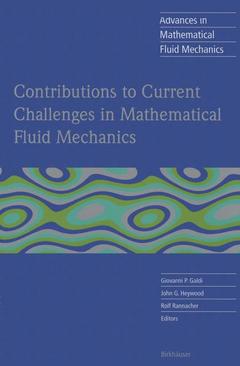 Couverture de l’ouvrage Contributions to Current Challenges in Mathematical Fluid Mechanics
