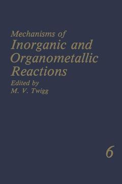 Couverture de l’ouvrage Mechanisms of Inorganic and Organometallic Reactions