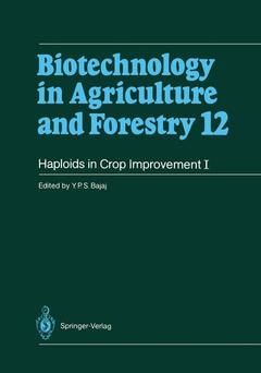 Couverture de l’ouvrage Haploids in Crop Improvement I