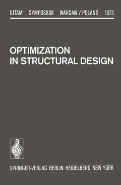 Couverture de l’ouvrage Optimization in Structural Design
