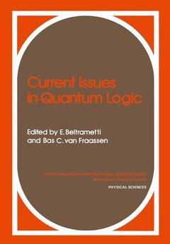 Cover of the book Current Issues in Quantum Logic