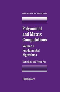 Couverture de l’ouvrage Polynomial and Matrix Computations