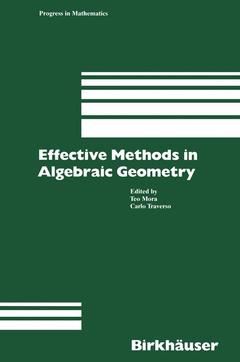 Couverture de l’ouvrage Effective Methods in Algebraic Geometry