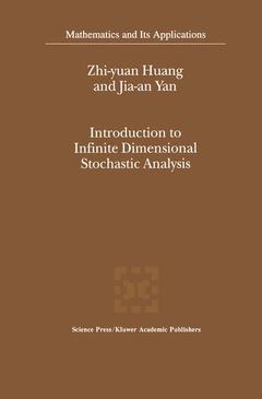Couverture de l’ouvrage Introduction to Infinite Dimensional Stochastic Analysis