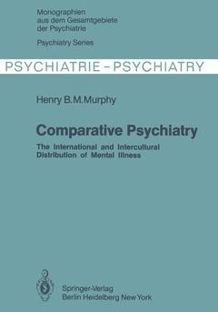 Couverture de l’ouvrage Comparative Psychiatry