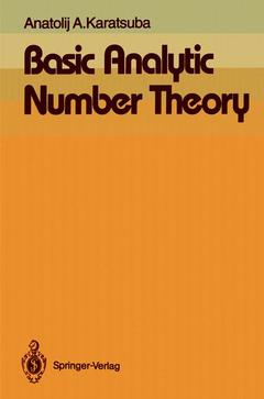 Couverture de l’ouvrage Basic Analytic Number Theory