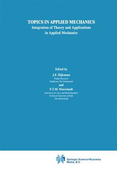 Couverture de l’ouvrage Topics in Applied Mechanics