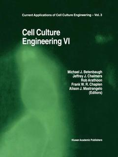 Couverture de l’ouvrage Cell Culture Engineering VI