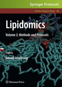 Couverture de l’ouvrage Lipidomics