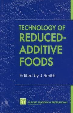 Couverture de l’ouvrage Technology of Reduced-Additive Foods