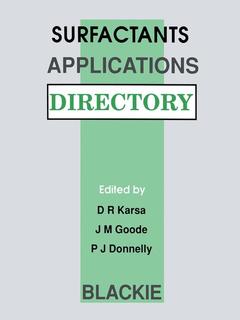 Couverture de l’ouvrage Surfactants Applications Directory