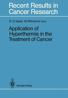 Cover of the book Application of Hyperthermia in the Treatment of Cancer